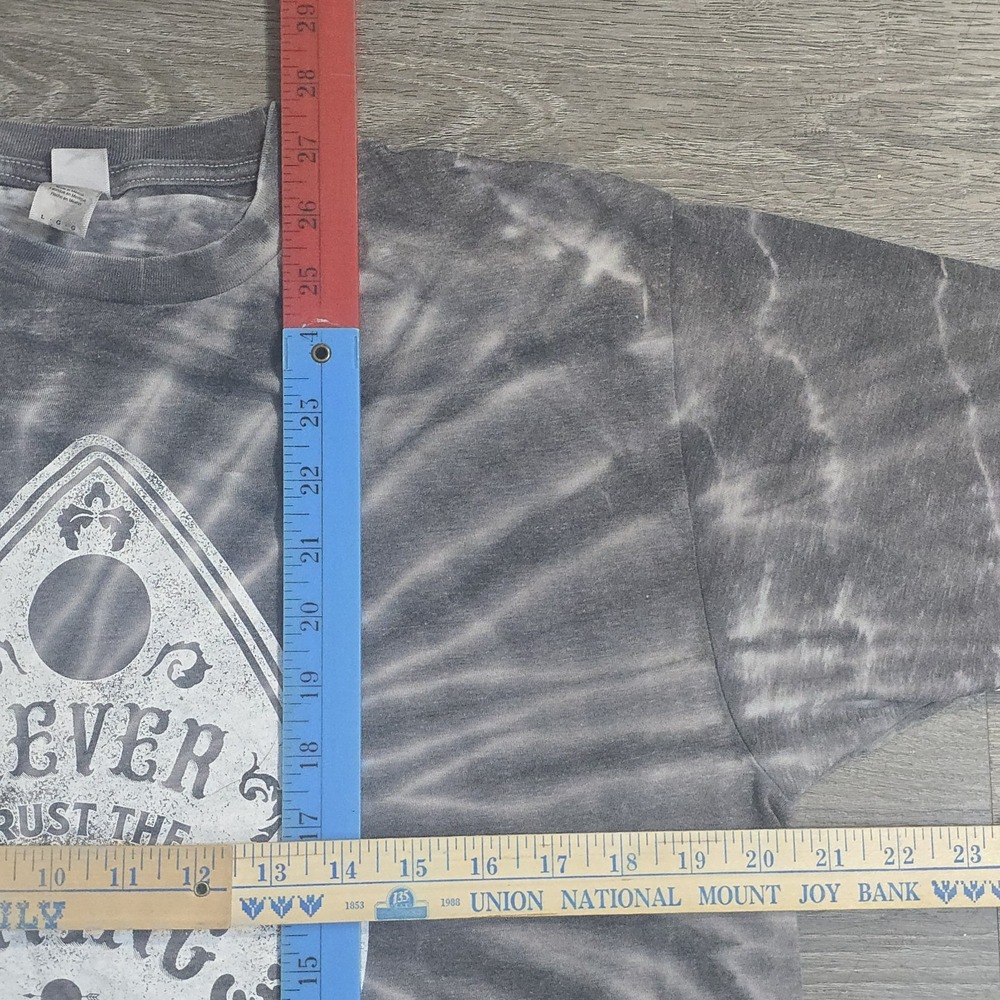 VTG Y2K Ouija Board Planchette Never Trust The Living Colortone Tye Dye Large - Picture 7 of 8